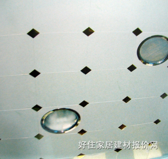 铝扣板天花 覆膜八角天花 300mm×300mm