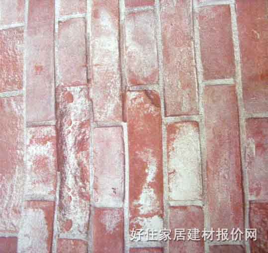 墙纸 qz007 0.7×1M PVC 砖纹 红色