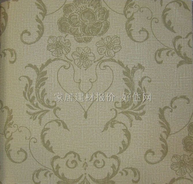 墙纸 1248 宽530mm×长10米 欧花 黄色