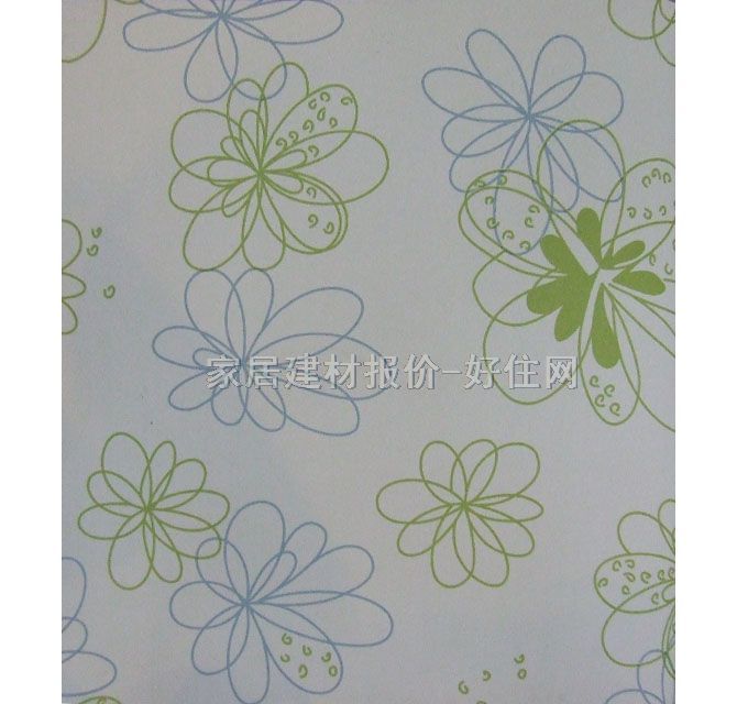 墙纸 1275 宽530mm×长10米 花 白色