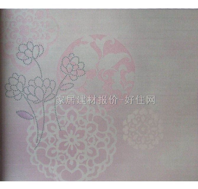 shinhan墙纸 天地人33152-1 1.06m×15.60m 花 粉色
