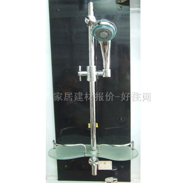淋浴柱 可调节挂杆不锈钢700mm 128 明装挂墙式