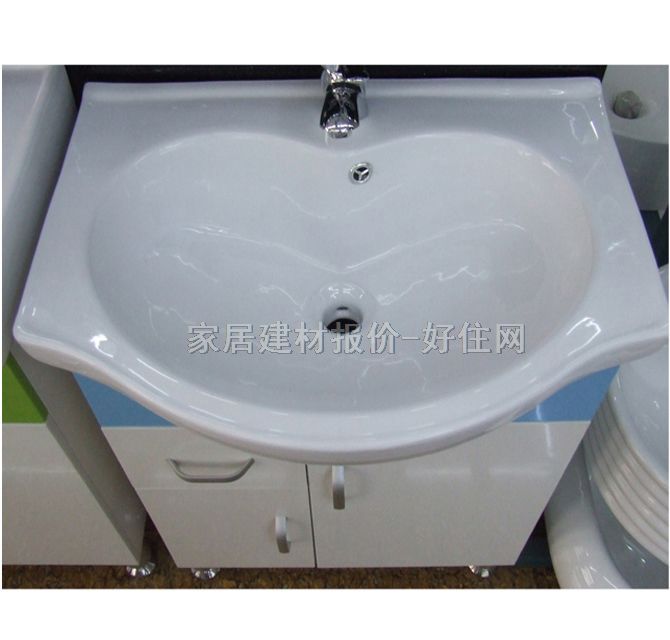 御派独立面盆柜 蓝白色 未知