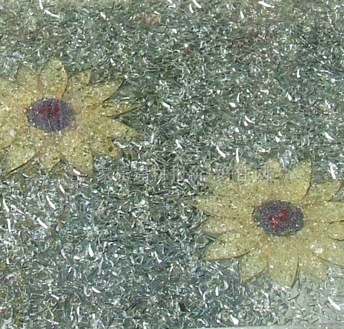 现代玻璃镜 碎花玻璃（18mm） 订做