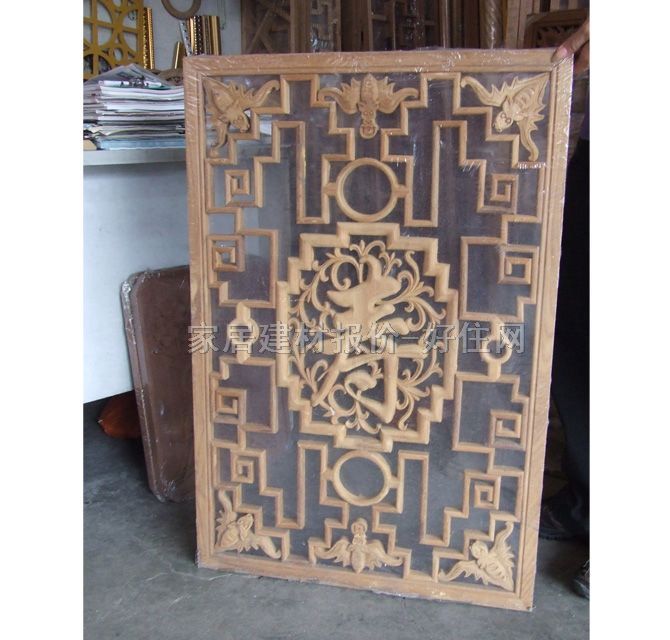 中式方窗花格 花格1 寿 1000mm×600mm