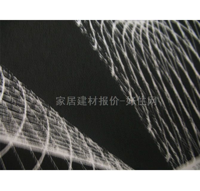 墙纸 77602 宽530mm×长10米 几何 黑色
