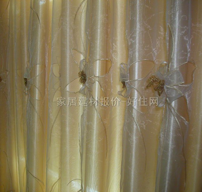 名门家具垂帘竖帘落地帘 天女散花 订做 涤棉布 暖色调