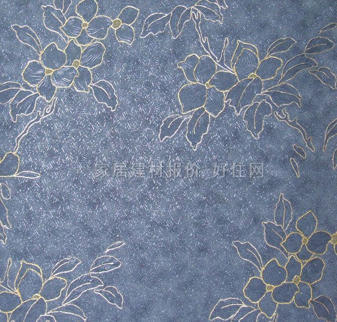 墙纸 155409 0.53×10.05m 花 蓝色