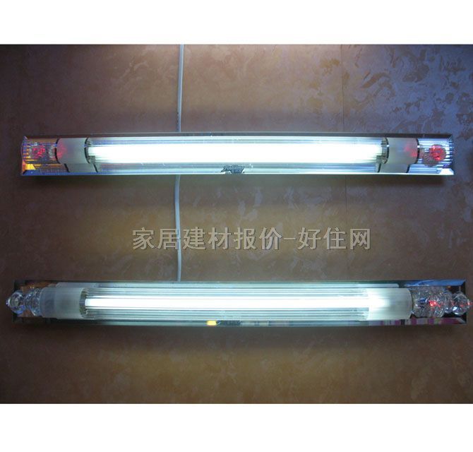 镜前灯  3142 简约风格 玻璃材质 银白色 荧光灯