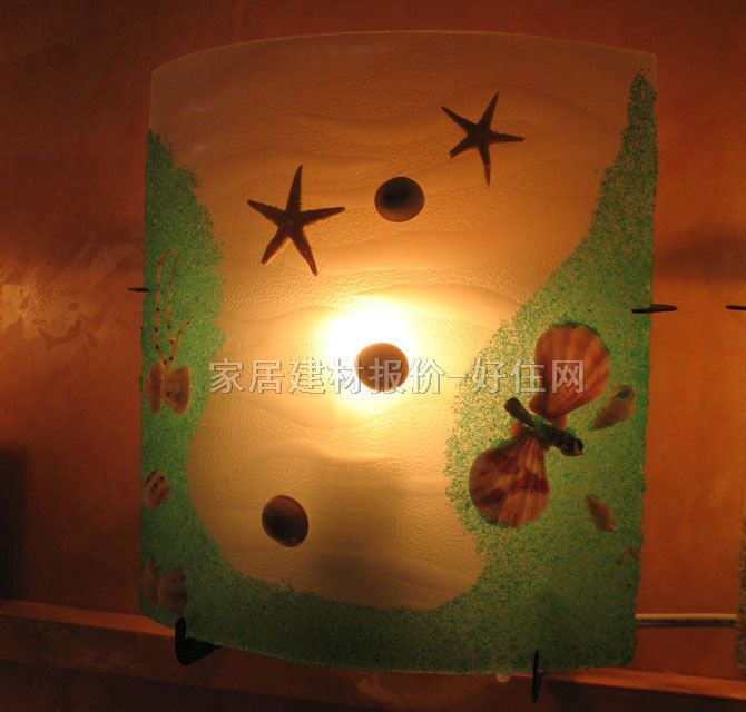 壁灯  1198 现代流行 彩色玻璃 节能灯