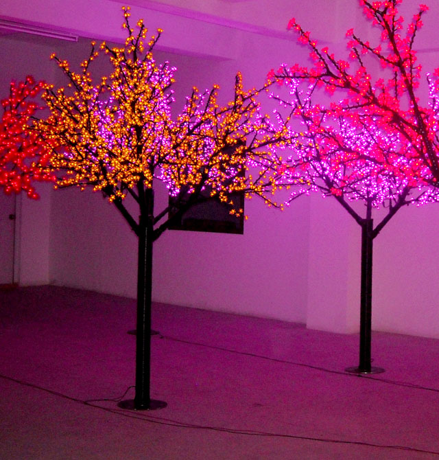 LED景观造型灯 LED4032樱花树灯 4032灯 4m高×2.8m宽 红色