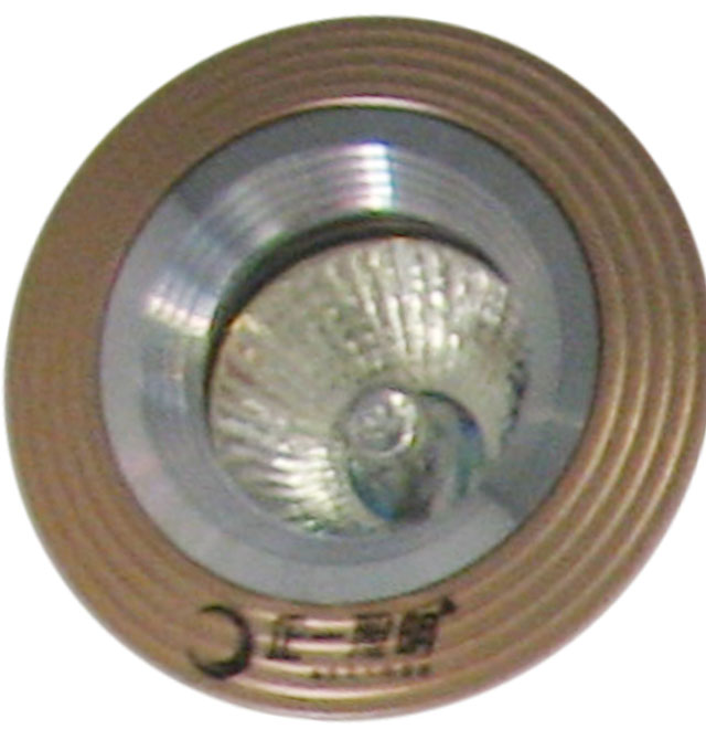 天花灯 QY-B8890  Φ50mm 金黄色 固定式 卤素灯杯
