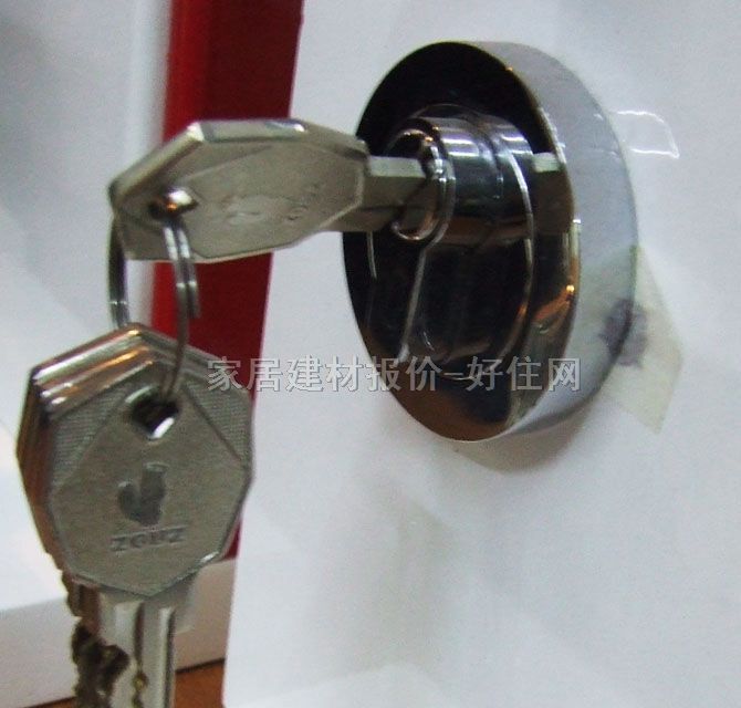 周周集成五金木门锁 120mm×85mm NF2601 45mm-55mm 锌合金 执手锁 闪银色