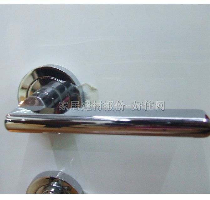 周周集成五金木门锁 120mm×85mm NF2601 45mm-55mm 锌合金 执手锁 闪银色