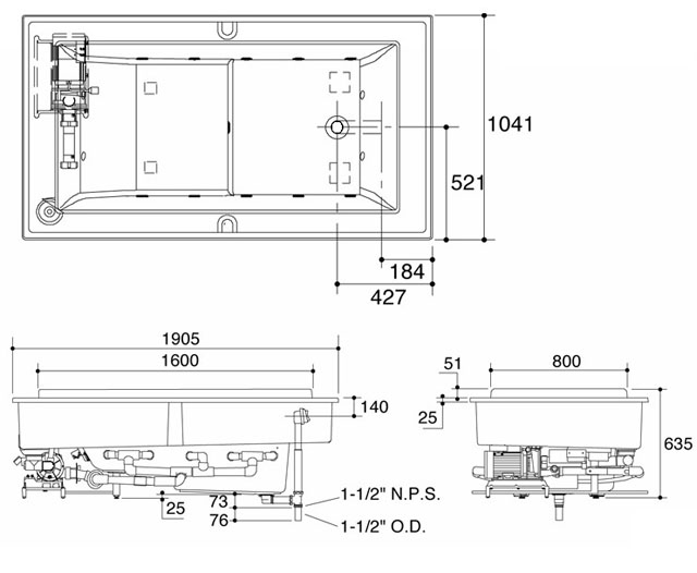 հĦԡ K-1188-RE-0 1905mm1041mm635mm