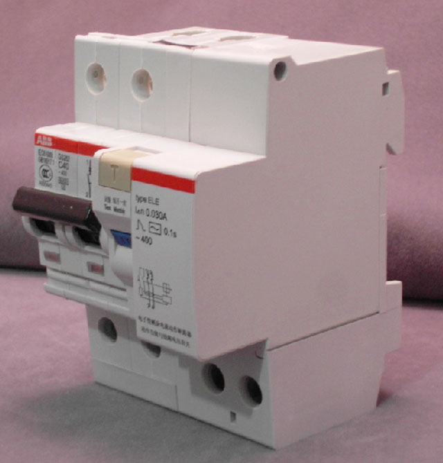 ABB断路器\空气开关 S262 C40A 2P 40A 漏电断路器