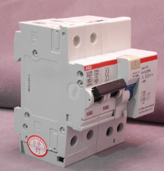 ABB断路器\空气开关 S262 C40A 2P 40A 漏电断路器