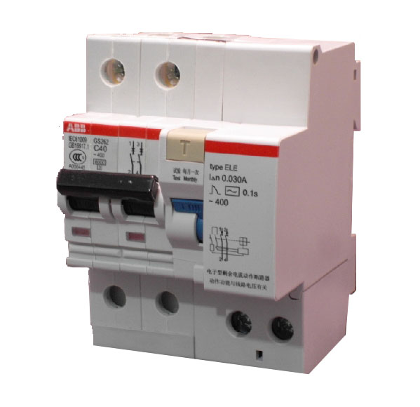 断路器\空气开关 S262 C40A 2P 40A 漏电断路器