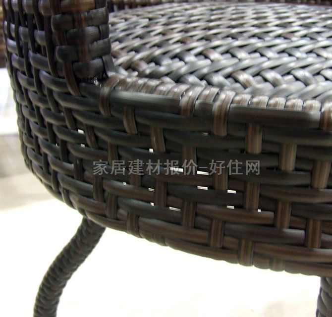 雅芳藤竹椅子 655转椅+279茶几 60*60cm