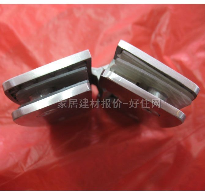 钢玻尔玻璃门合页浴室夹 GM-5711 4寸方形135度