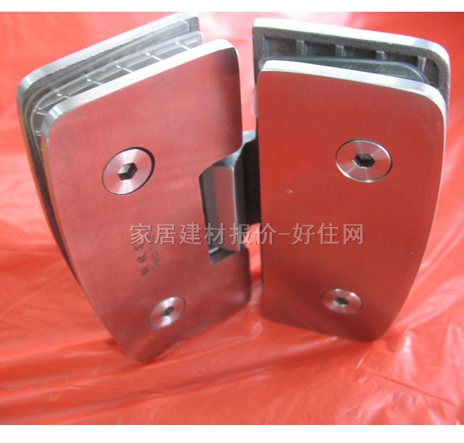 钢玻尔玻璃门合页浴室夹 GM-5711 4寸方形135度