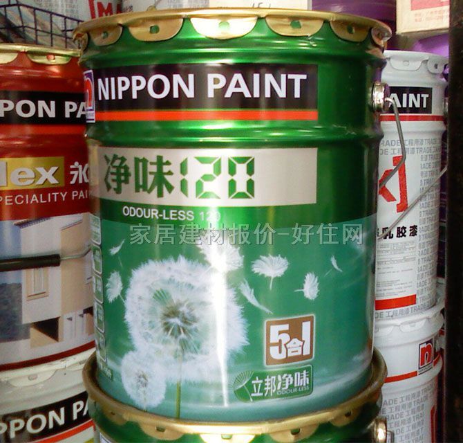 立邦内墙乳胶漆 净味120五合一 15L 白色