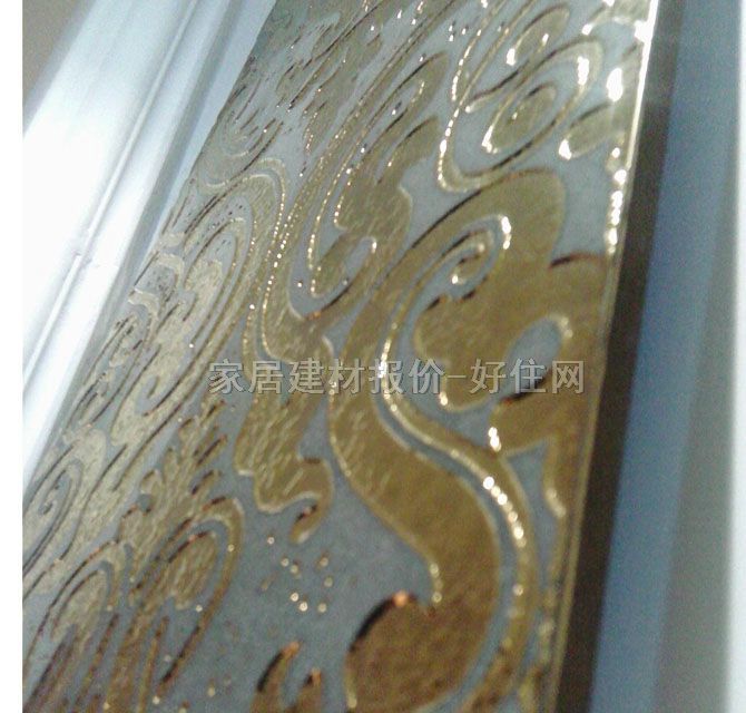 欧威墙面砖 抛晶砖金色暖色系列花草图案GMB369422 300mm× 600mm