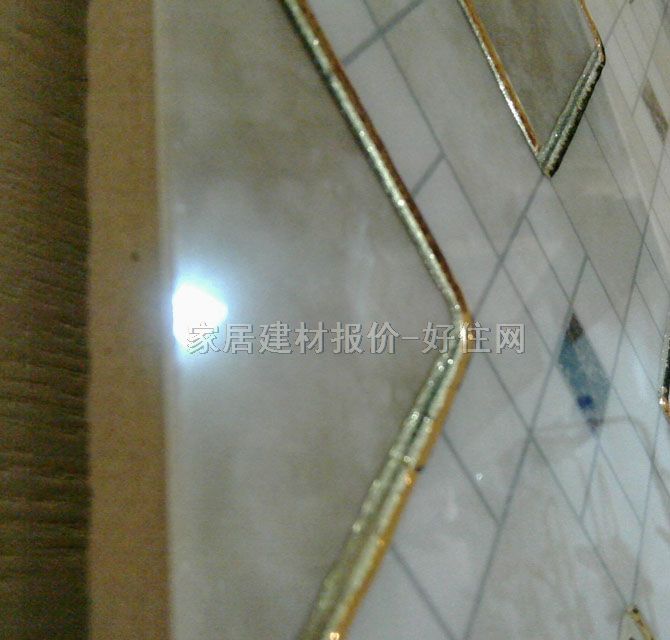 欧威墙面砖 抛晶砖暖色系列格子图案GEA126 300mm× 300mm