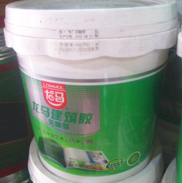龙马建筑胶水 无醛型白乳胶 10kg