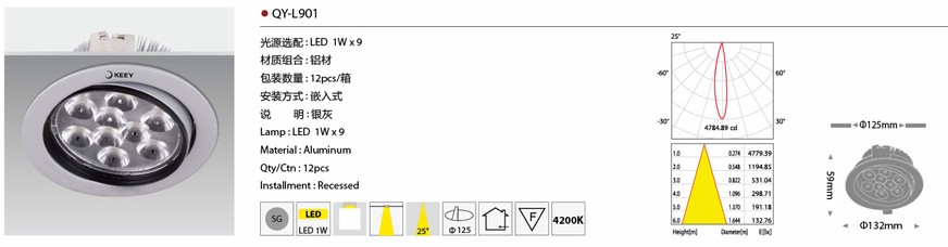 һLED QY-L904 LED 1W9