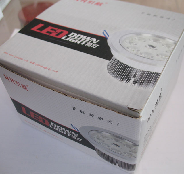引航LED筒灯、天花灯 LED灯YH-12Y 12×1w 暗装嵌入式 开孔Φ120mm