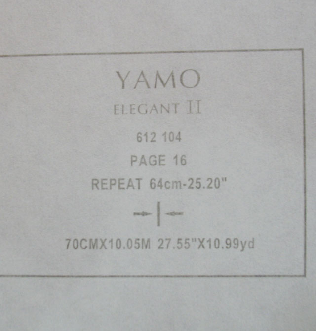 YAMOǽֽ ELEGANT(II)612104 700mm10.05 PVC ŷ ɫ