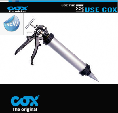 英国COX玻璃胶枪胶嘴 气动单组份310mm-400ml 9寸230mm