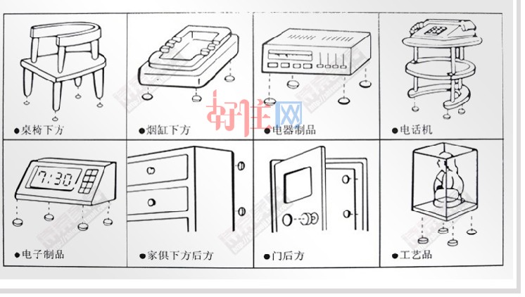 Hethch家具脚护套垫 49137 圆形