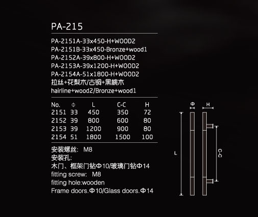 ʫְַ PA-208A 45mm25mm600mm
