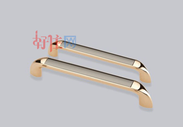 佳宝丽柜门抽屉拉手 P6802-96（玫瑰金） 锌合金 简约长条