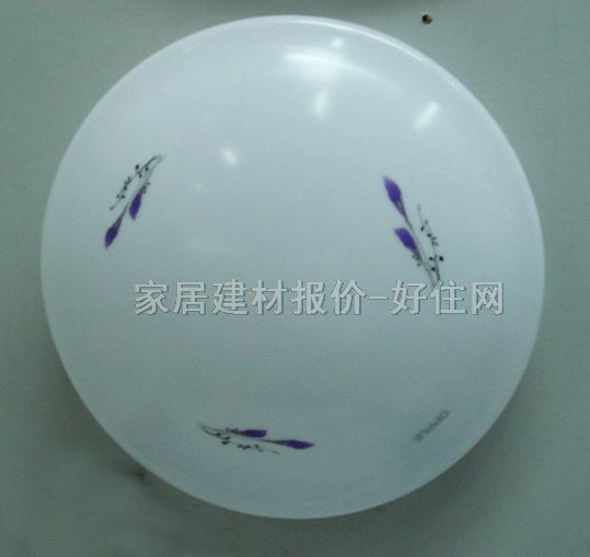吸顶灯 卧室吸顶灯300-百合 圆形 现代流行风格 白底带图案亚克力