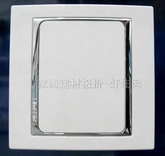 空白开关面板 6549 常用规格 银色边白色