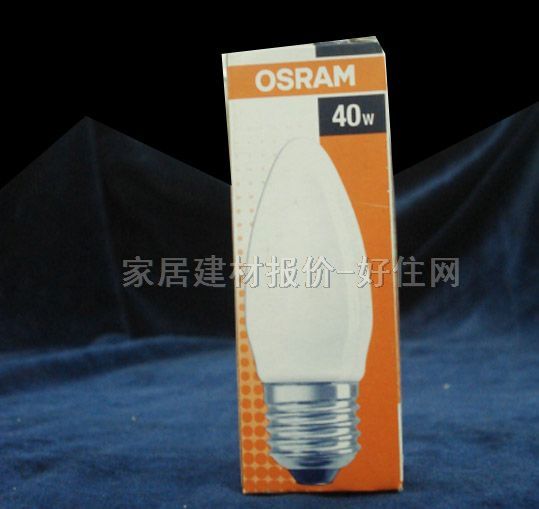 卤钨灯（白炽灯） 磨砂烛泡E27 40W