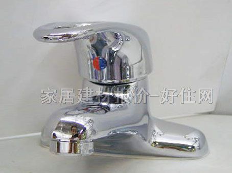 面盆龙头 4寸GN-03002 冷热 单把双孔 无 不锈钢