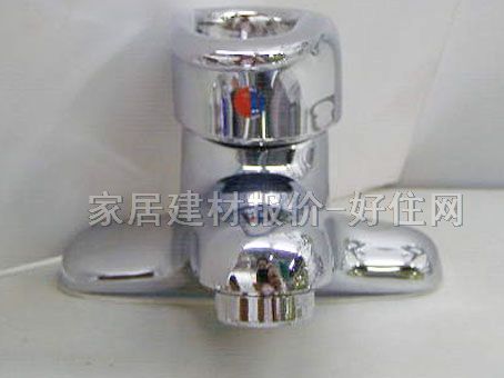 广暖面盆龙头 4寸GN-03002 冷热 单把双孔 无 不锈钢