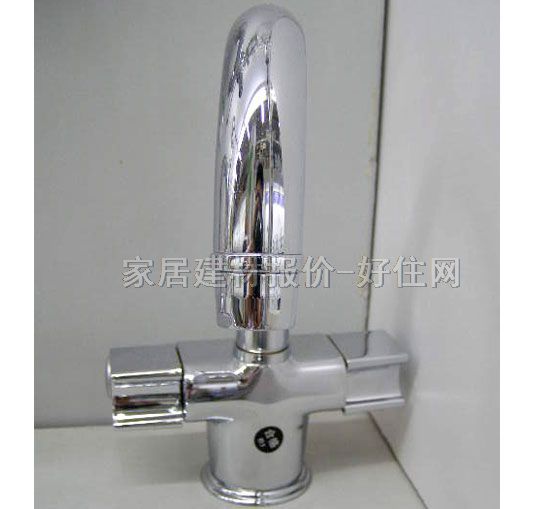 面盆龙头 DC20135 冷热 双把双孔 无 不锈钢
