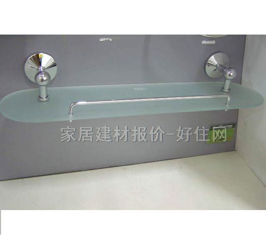 厨卫置物架 玻璃层板铬色（磨砂）267898F 1层