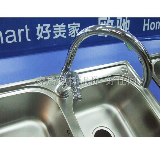 欧驰厨盆水槽星盆 套餐不锈钢 H208345BTZHW 双盆
