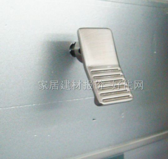 百式可柜门抽屉拉手 亮银色 36780-05 合金 简约方形