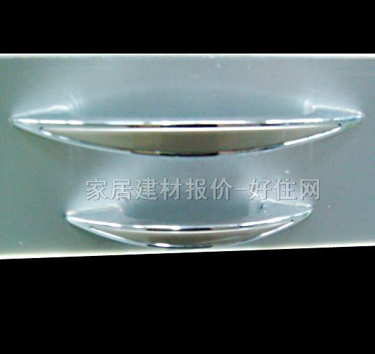 华亿达柜门抽屉拉手 亮银色 XDE08 合金 简约长条