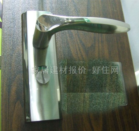 木门锁 32041-SKBK-001卫生间指示锁 45mm-55mm 不锈钢 执手锁 哑光银
