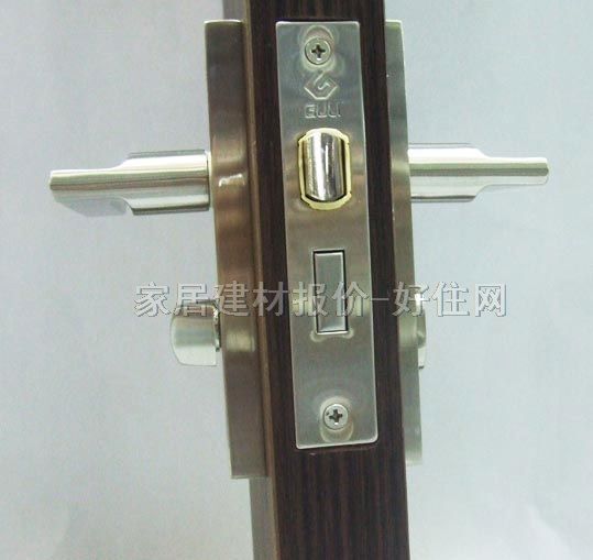 木门锁 3002ME11 45mm-55mm 不锈钢 执手锁 闪光银