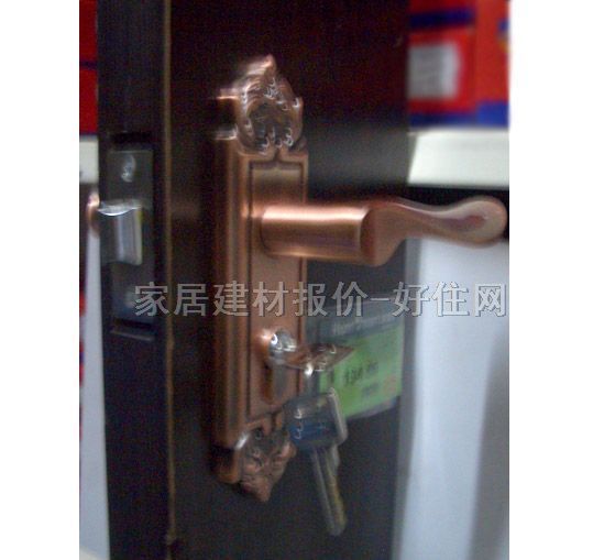 木门锁  T6015CET 45mm-55mm 红古铜 执手锁 红古铜色