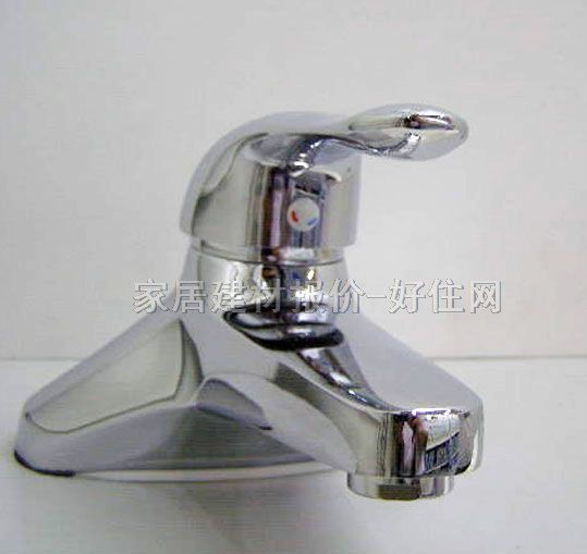 汉诺面盆龙头 DC20204 冷热 单把双孔 无 不锈钢